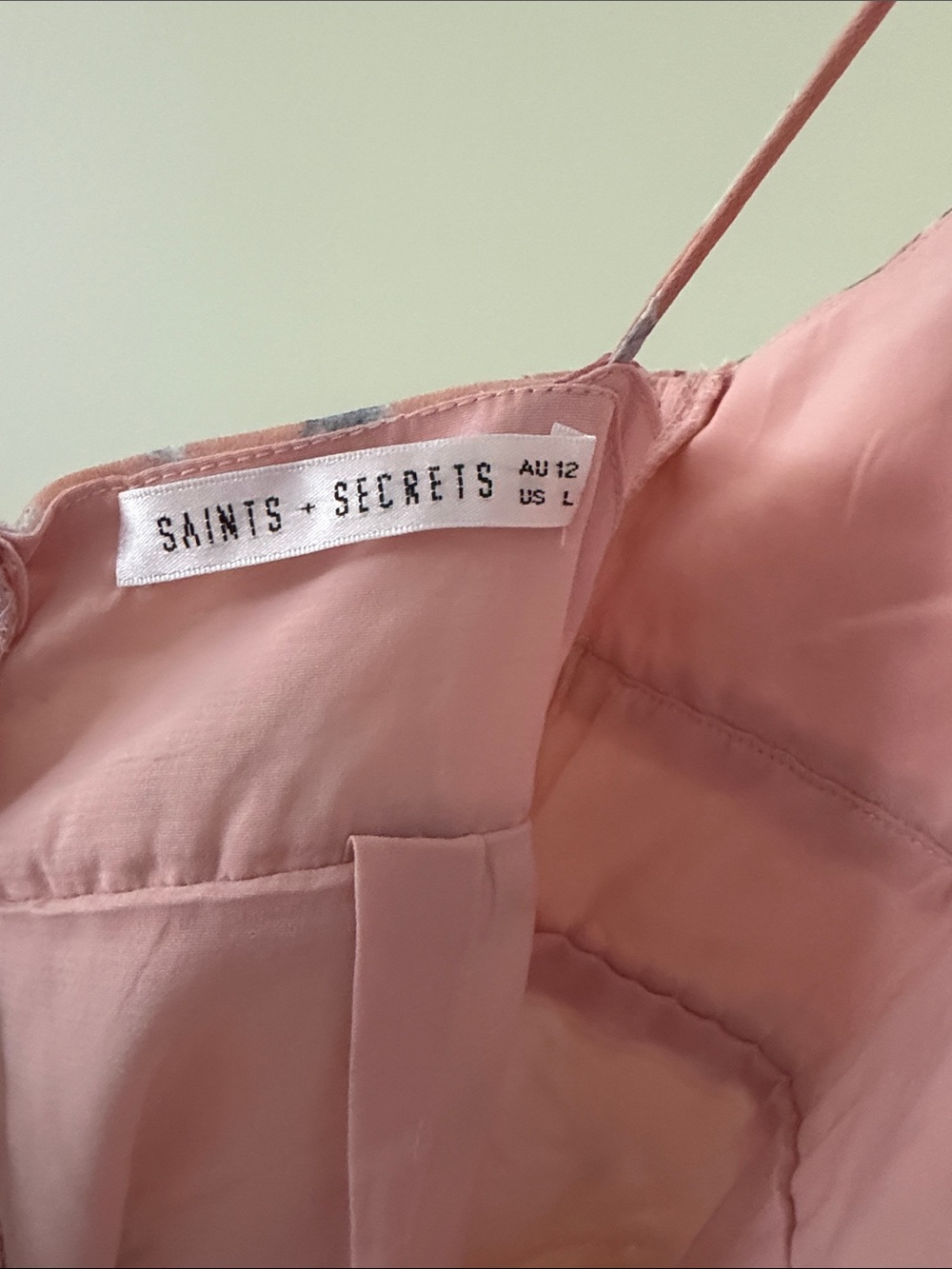 Saints + Secrets Blush Pink Slip Dress